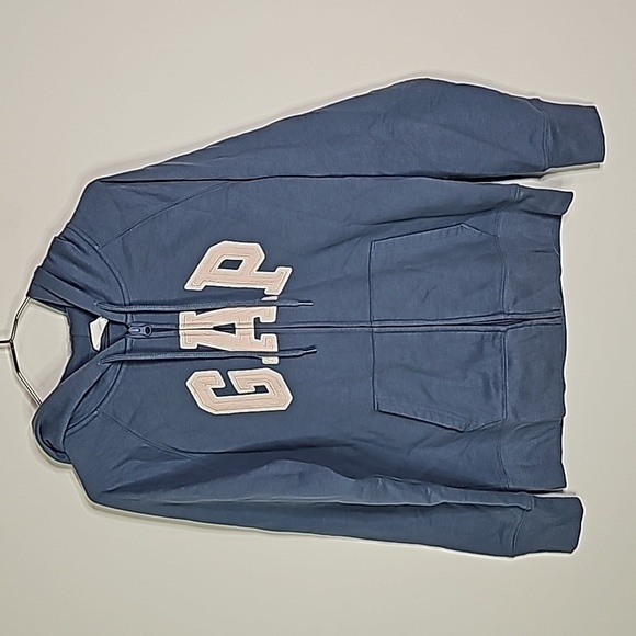 Gap small blue zip up hoodie - Picture 1 of 5